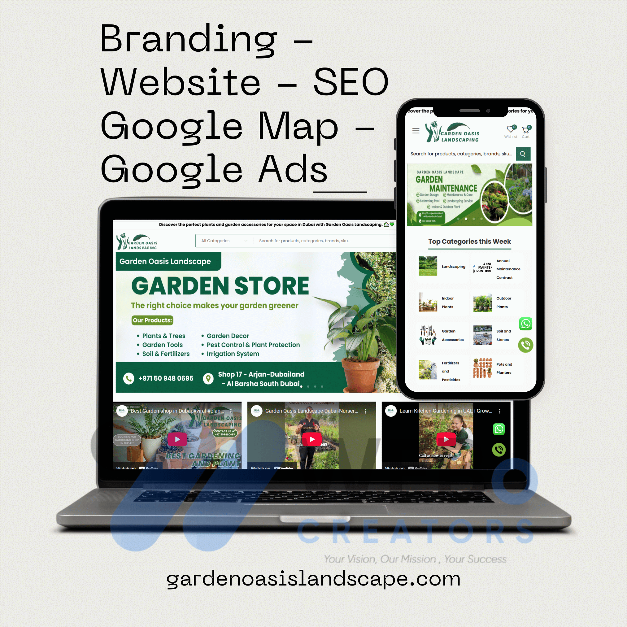 Garden Oasis Landscape - Google Ads, Website Design, SEO, Google Map Optimization